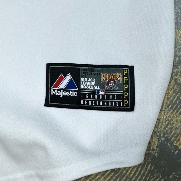 Majestic Gregory Polanco 25 Pittsburgh Pirates Jersey Stitched XXL MLB Baseball - Picture 8 of 8